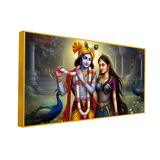 Divine Love of Radha Krishna Wall Paintings for Home Decors