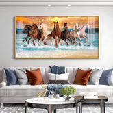Colorful Horse Acrylic Wall Painting – Contemporary Horse Wall Art