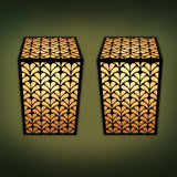 Premium Wooden Wall Lamp Pendant Light Modern Lamp Set Of 2 Pc