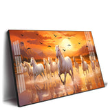 Dynamic Horse Acrylic Wall Painting – Powerful Canvas Wall Art