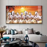 Elegant Horse Acrylic Wall Painting – Luxury Home Wall Décor