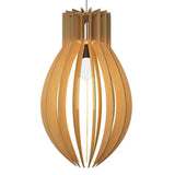 Modern Design Oval Shape Wooden Ceiling Lamp For Home Decoration Living Room