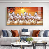 Elegant Horse Acrylic Wall Painting – Luxury Home Wall Décor