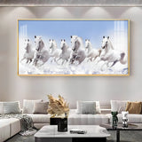 Horse Painting Wall Art – Elegant Horses Acrylic Wall Painting for Home