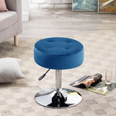 Blue Color Deria Vanity Stool