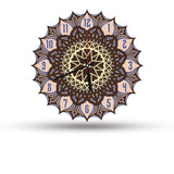 Beautiful Mandala Designer Multi Layer Wooden Wall Clock