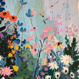 Abstract Blossom Floral Painting on Canvas, Original Large 3D Textured Flower Wall Art Custom Modern Fashion Living Room Bedroom Decor Online