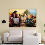Precious Lord Jesus Canvas Printed Wall Paintings for Living Room, Meditation Room, Bedroom, Churches, Hospitals