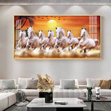Elegant Horse Acrylic Wall Painting – Luxury Home Wall Décor