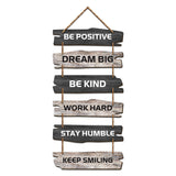 Decorative Motivational Quotes Printed Mdf Wooden Wall Hanging