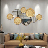 Golden Platter Metal Wall Art