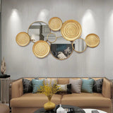 Golden Platter Metal Wall Art