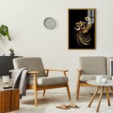 OM Acrylic Wall Painting for Bedroom and Pooja Room