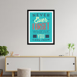 Never Ever Forget Where You Came From Premium Motivational Quotes Photo Frame