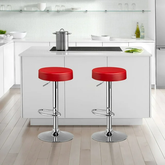 Red Linon Bar Stool