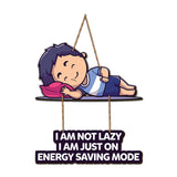 Little Boy Sleeping Wooden Wall Hanging