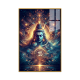 Shiva’s Blessing Acrylic Painting – Spiritual Artwork for Living Room