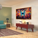Vivid Nature Dance Butterfly Flying Colorful Patterns Canvas Wall Paintings