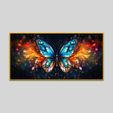 Beautiful Multicolored Butterfly Display Canvas Wall Paintings