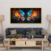 Beautiful Multicolored Butterfly Display Canvas Wall Paintings