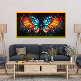 Beautiful Multicolored Butterfly Display Canvas Wall Paintings