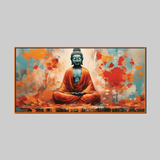 Spiritual Landscape Wall Paintings of Gautam Buddha