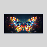 Elegant Multicolored Butterfly Display Canvas Wall Paintings