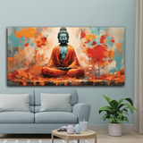 Spiritual Landscape Wall Paintings of Gautam Buddha