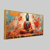 Spiritual Landscape Wall Paintings of Gautam Buddha
