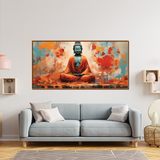 Spiritual Landscape Wall Paintings of Gautam Buddha