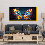 Elegant Multicolored Butterfly Display Canvas Wall Paintings