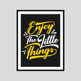 Enjoy The Tittle Things Motivational Posters Wall Frames for Students, Business, Employees, Startup