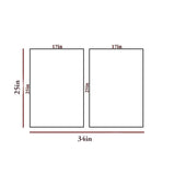 Golden & White Flowy Path Frames Set Of 2