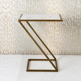 Slanting Chic Premium Metal Side Table