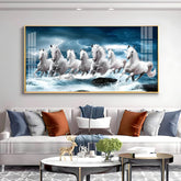 Horse Acrylic Wall Painting for Bedroom Décor – Elegant Horse Art