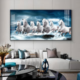Horse Acrylic Wall Painting for Bedroom Décor – Elegant Horse Art