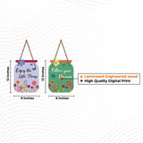 Follow Your Dreams Wooden Decorative Wall Hanging