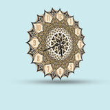 Modern Mandala Designer Multi-Layer Wooden Wall Clock