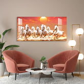 Horse Acrylic Wall Painting for Farmhouse Living Room – Rustic Art