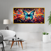 Vivid Nature Dance Butterfly Flying Colorful Patterns Canvas Wall Paintings