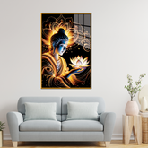 Stunning Lord Gautam Buddha Canvas Printed Acrylic Wall Paintings & Art for Living Room, Office