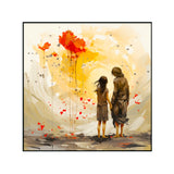 Black Couple Love Canvas Wall Paintings & Arts