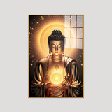 Gorgeous Lord Gautam Buddha Canvas Printed Acrylic Wall Paintings & Art for Living Room, Office