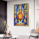 Divine Goddess Durga Mata Canvas Printed Acrylic Wall Paintings & Arts