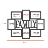 Family Dark Brown Hanging Photo Frame