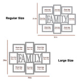 Family Dark Brown Hanging Photo Frame