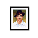 Freedom Fighter Bhagat Singh Framed Wall Painting