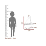 Boat-Shaped Blue Kids Wall Shelf