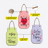 Decorative Good Vibes Only Wooden Wall Hanging