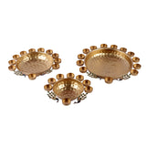 Peacock Urli With Tealight Set of 3
